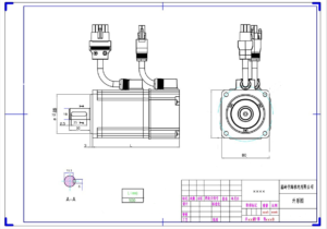 750watt ethercatservo teknik cizim